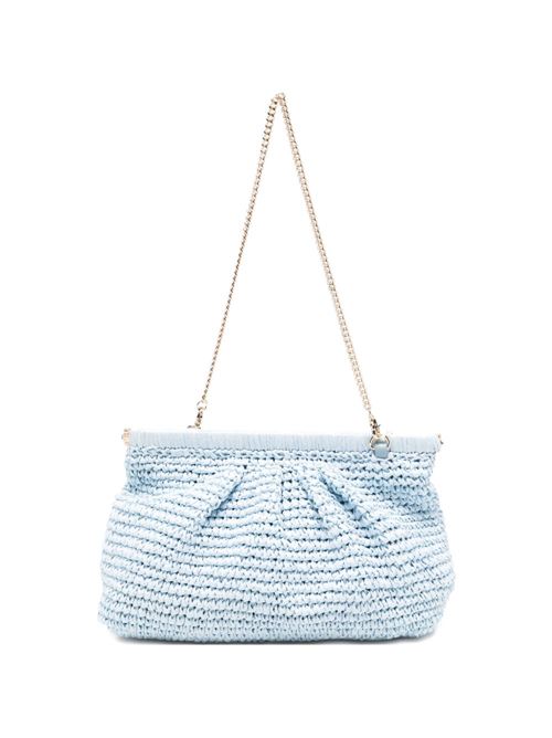 Borsa donna Emme Marella pochette in rafia celeste EMME Marella | PAPRICA006